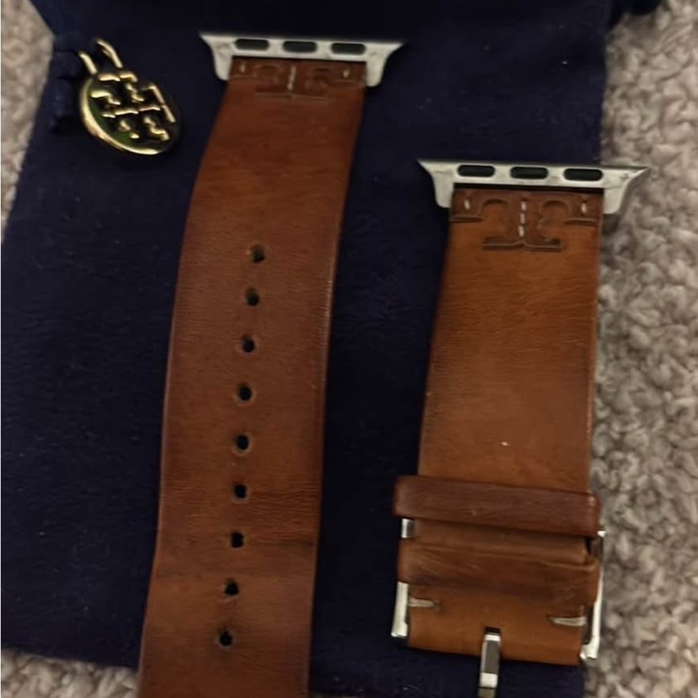 Tory Burch Brown Leather Watch Strap